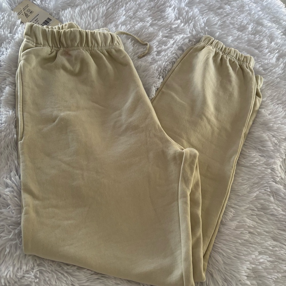 MATE the Label Cream Joggers Sustainable Organic Cotton Size M - Picture 7 of 8